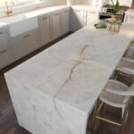 Çimstone Amber kuvars tezgah, uygulama görseli 2