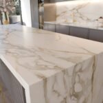 Çimstone Calacatta Anka kuvars tezgah, uygulama görseli 4