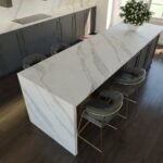 Çimstone Calacatta Tikal kuvars tezgah, uygulama görseli 2