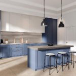 Coante Silva Wood Grey kuvars tezgah, uygulama görseli 1