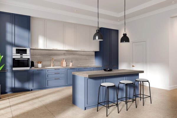 Coante Silva Wood Grey kuvars tezgah, uygulama görseli 1