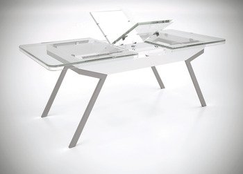 Açılır Masa Mekanizması, Häfele TABLET02, Senkronize Açılım – 770/1200mm – görsel 3