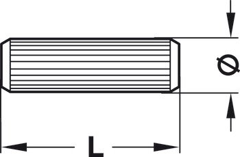 Ahşap dübel, kayın – Kavilya 5x25mm – görsel 2