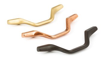 Akslı kulp, D Kol, Zamak, Häfele Déco – PASSO antrasit 320mm – görsel 2