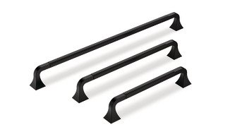 Akslı Kulp, Häfele ELMER, Zamak – mat siyah 256mm