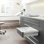 Alet düzenleyici, Häfele Matrix Pro Medical, 120 mm çekmece yüksekliği için – bölme beyaz 482x401x117mm – görsel 3