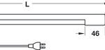 Alttan montaj için bant aydınlatma, Tubos 5018 230 V Osram Picoline®EL – Raf altı beyaz 13W/602mm – görsel 2