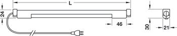 Alttan montaj için bant aydınlatma, Tubos 5018 230 V Osram Picoline®EL – Raf altı beyaz 13W/602mm – görsel 2