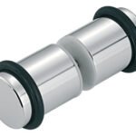 Arka arkaya topuz seti, Aquasys – Cam kapı kulpu yuvarlak krom p. 32x40mm (çift)