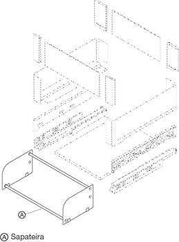 Ayakkabı rafı, Kesseböhmer Conero – raf,ant.715x211x142mm – görsel 3