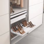 Ayakkabılık, Häfele DRESS LINE, Tam Açılım Yavaşlatıcılı Gizli Ray, Beyaz – 600mm – görsel 2