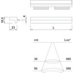 Aydınlatmalı Profil Kulp, Häfele SKYLINE 18, LED, 12 V,Alüminyum – Skyline18 SLAVE 563mm – görsel 2