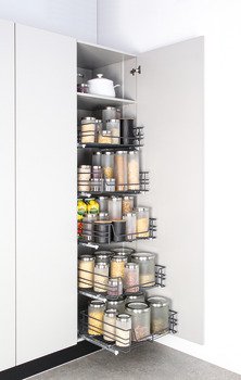 Bağımsız Çekmeceler, Häfele PASTO PLUS, Tel Sepet – Çekmece sepeti,450mm antrasit