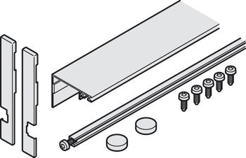 Bağlantı profili, Bağlantı elemanı, Hawa Concepta III 25/35 için, 1 kapı kanatlı park cebi için – Seti Üst 55x560mm 1K