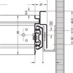 Bilyalı Çekmece Rayı, 555mm – galvaniz (çift) – görsel 2