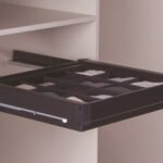 Bölmeli Çekmece, Häfele SELECT, Tam Açılım Yavaşlatıcılı Gizli Raylı – siyah 60cm