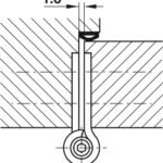 çarpma kapı menteşe, iç kapılar için, Startec – Yaylı yaprak ment.p.çel.304 114x102mm – görsel 3