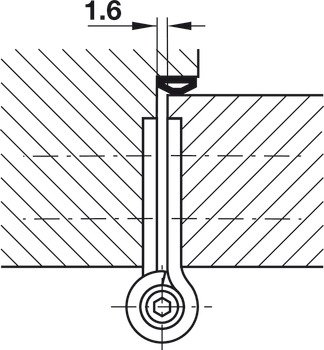 çarpma kapı menteşe, iç kapılar için, Startec – Yaylı yaprak ment.p.çel.304 114x102mm – görsel 3