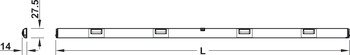 Çekmece / dolap içi LED aydınlatma, Häfele Loox LED 3007 24 V alüminyum – LED3007 24V/1,6W soğ.bey.563mm – görsel 2