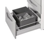 Çekmece İçi Çöp Kutusu, Häfele COVERT – antrasit 600mm,2x12lt – görsel 3