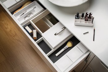 Çekmece İçi Düzenleyici, Häfele COSY, Plastik – org. 412/482 mm antrasit
