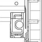 Çekmece rayları, Häfele Matrix Rayı OS P50/60, aşamalı fazla açılım rayları, panellerin arkasında – yavaşlatıcılı 366mm