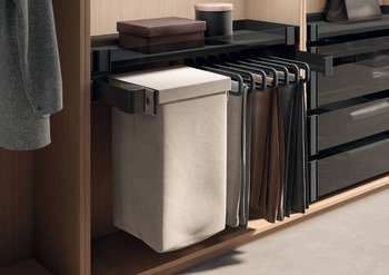 Çekmeli sistem pantolon askısı ve çamaşır çekmeli sistem, Kesseböhmer Conero, 72 H – çam çek.syh 72/810-870mm – görsel 3