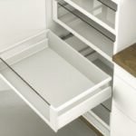 Çift Yanaklı Çekmece Sistemi, Häfele Matrix Box P, Bordürlü İç Çekmece Seti, cam ön profilli, 18 mm Ahşap Kalınlığı İçin