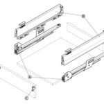 Çift Yanaklı Çekmece Sistemi, Häfele Matrix Box P, Çekmece Seti, 18 mm Ahşap Kalınlığı İçin – P50 antrasit 18/92/500mm d