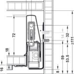Çift Yanaklı Çekmece Sistemi, Häfele Matrix Box P, Çekmece Seti, 18 mm Ahşap Kalınlığı İçin – P35 gri 18/92/500mm vidalı