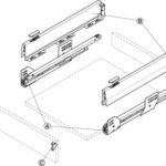 Çift Yanaklı Çekmece Sistemi, Häfele Matrix Box P, Çekmece Seti, 18 mm Ahşap Kalınlığı İçin – P35 gri 18/92/500mm dübell