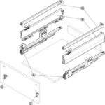Çift Yanaklı Çekmece Sistemi, Häfele Matrix Box P, Kare Bordürlü Çekmece Seti, 18 mm Ahşap Kalınlığı İçin – P35 bordürlü