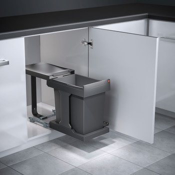 Çöp Kutuları, 20 litre, Hailo Solo 3635-01 – kutusu antrasit lt – görsel 3