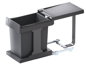Çöp Kutuları, 20 litre, Hailo Solo 3635-01 – kutusu antrasit lt