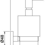 Duvara Monte Sıvı Sabunluk, Häfele AXIS – sabunluk,duv.mon.,p.krom – görsel 3