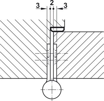 Düz menteşe, HAFELE BH13 En fazla 160 kg düz iç kapılar için – Yaprak ment.p.çel.316 mat 102x89mm – görsel 2