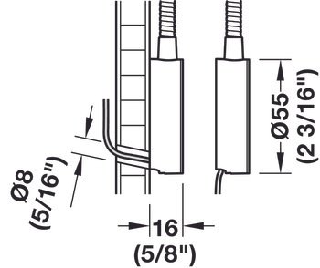 Esnek aydınlatma, Häfele Loox5 LED 2034 12 V – LED2034 Okuma lam.3000K/12V,siyah – görsel 2