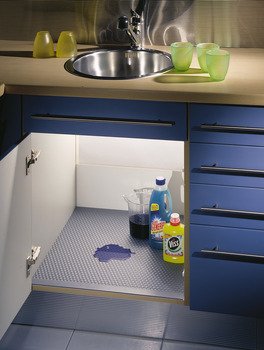 Eviye Altı Damlalık, Häfele AQUA – SS paslanmaz çelik renk 1200x500mm – görsel 2