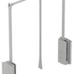Gardırop asansörü, 2004, yan panele montaj için, yük taşıma kapasitesi 10 kg – 600-1000mm,10kg gri