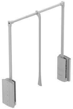 Gardırop asansörü, 2004, yan panele montaj için, yük taşıma kapasitesi 10 kg – 600-1000mm,10kg gri