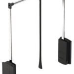 Gardırop asansörü, 2004, yan panele montaj için, yük taşıma kapasitesi 10 kg – 600-1000mm,10kg gri – görsel 2