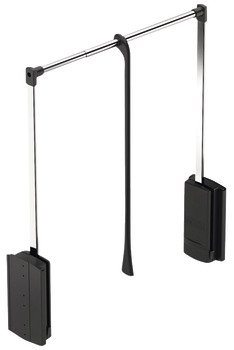 Gardırop asansörü, 2004, yan panele montaj için, yük taşıma kapasitesi 10 kg – 600-1000mm,10kg gri – görsel 2