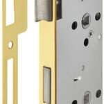 Gömme kilit, menteşeli kapılar için, Startec, banyo/WC – H55.09 F p.pirinç 55/20mm