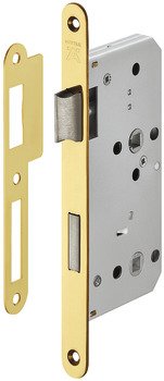 Gömme kilit, menteşeli kapılar için, Startec, banyo/WC – H55.09 F p.pirinç 55/20mm