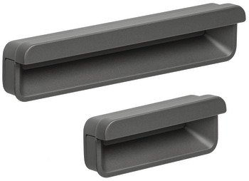 Gömme Kulp, Häfele POTTLE, Zamak – antrasit 64mm