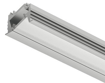 Gömme montaj için profil, 5 mm şerit LED aydınlatmalar için Häfele Loox5 profil 1106 – GMA alüminyum gümüş 2.5m