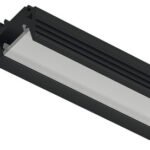 Gömme montaj için profil, 5 mm şerit LED aydınlatmalar için Häfele Loox5 profil 1106 – GMA alüminyum siyah 2.5m