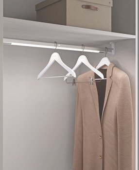 Işıklı Askı Borusu, Elektrikli – krom/bey 762mm