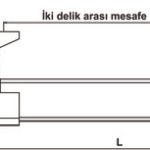 Işıklı Askı Borusu, Elektrikli – krom/bey 762mm – görsel 2