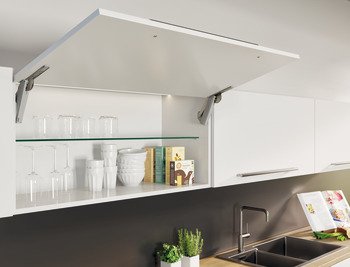 Kalkar kapak makası, Häfele Free space 6.15 – model H antrasit/nikel – görsel 3